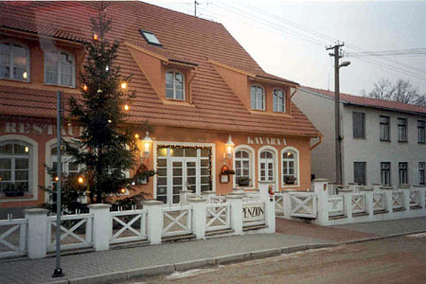 Penziony jižní Morava - Penzion v Bítově na jižní Moravě - pohled zvenku o Vánocích